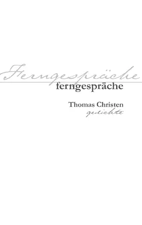 Christen |  Ferngespräche | eBook | Sack Fachmedien