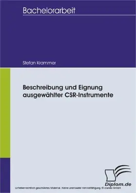 Krammer |  Beschreibung und Eignung ausgewählter CSR-Instrumente | eBook | Sack Fachmedien