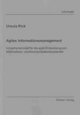 Rick |  Agiles Informationsmanagement | Buch |  Sack Fachmedien