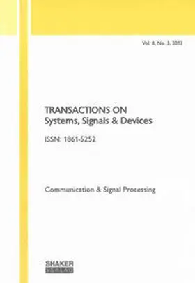 Derbel |  Transactions on Systems, Signals and Devices Vol. 8, No. 3 | Buch |  Sack Fachmedien