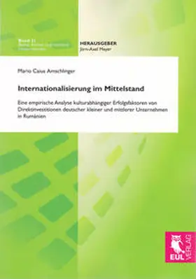 Amschlinger |  Internationalisierung im Mittelstand | Buch |  Sack Fachmedien