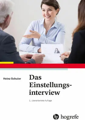 Schuler |  Das Einstellungsinterview | eBook | Sack Fachmedien