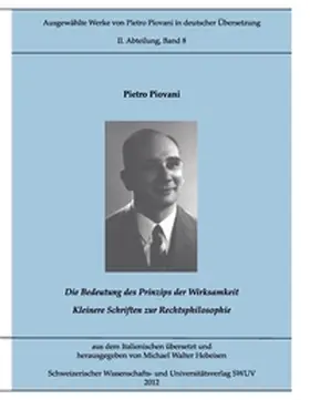 Piovani / Hebeisen |  Piovani-Edition Bd. 8 | Buch |  Sack Fachmedien