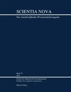 Schreiber |  Scientia Nova Band 16, 2012 | eBook | Sack Fachmedien