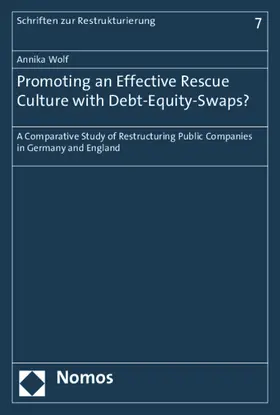 Wolf | Promoting an Effective Rescue Culture with Debt-Equity-Swaps? | E-Book | sack.de