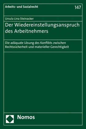 Steinacker | Der Wiedereinstellungsanspruch des Arbeitnehmers | E-Book | sack.de