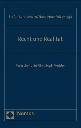 Lorenzmeier / Folz |  Recht und Realität | eBook | Sack Fachmedien