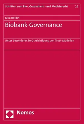 Berdin | Biobank-Governance | E-Book | www2.sack.de