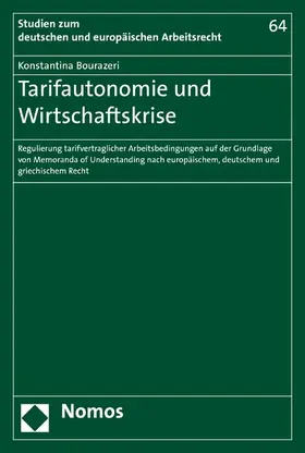 Bourazeri |  Tarifautonomie und Wirtschaftskrise | eBook | Sack Fachmedien