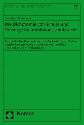 Bramorski |  Die Dichotomie von Schutz und Vorsorge im Immissionsschutzrecht | eBook | Sack Fachmedien