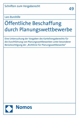 Burshille |  Öffentliche Beschaffung durch Planungswettbewerbe | eBook | Sack Fachmedien