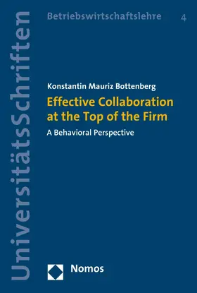 Bottenberg | Effective Collaboration at the Top of the Firm | E-Book | sack.de