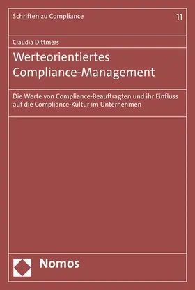 Dittmers |  Werteorientiertes Compliance-Management | eBook | Sack Fachmedien