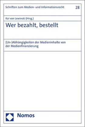 Lewinski |  Wer bezahlt, bestellt | eBook | Sack Fachmedien