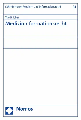 Jülicher | Medizininformationsrecht | E-Book | sack.de