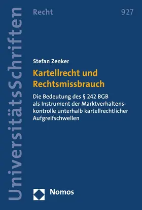 Zenker |  Kartellrecht und Rechtsmissbrauch | eBook | Sack Fachmedien