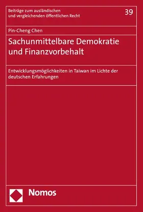 Chen | Sachunmittelbare Demokratie und Finanzvorbehalt | E-Book | sack.de