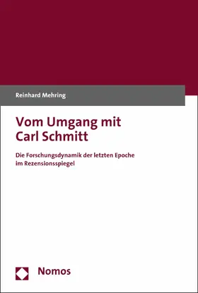 Mehring |  Vom Umgang mit Carl Schmitt | eBook | Sack Fachmedien