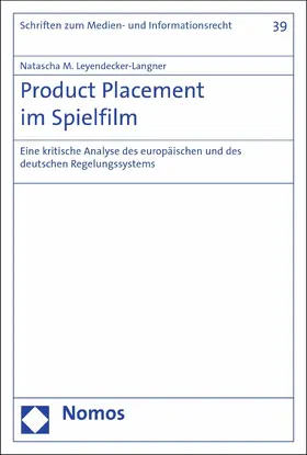 Leyendecker-Langner | Product Placement im Spielfilm | E-Book | sack.de