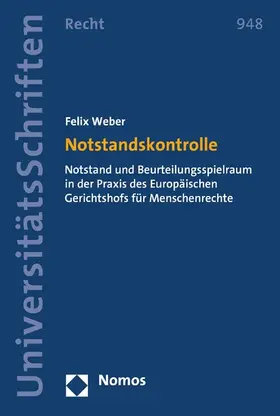 Weber |  Notstandskontrolle | eBook | Sack Fachmedien