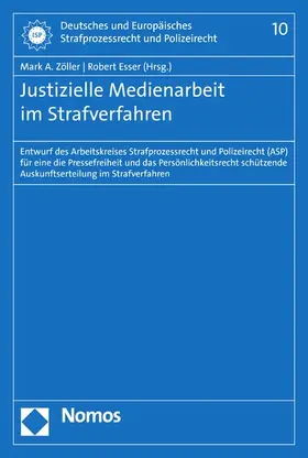 Zöller / Esser |  Justizielle Medienarbeit im Strafverfahren | eBook | Sack Fachmedien