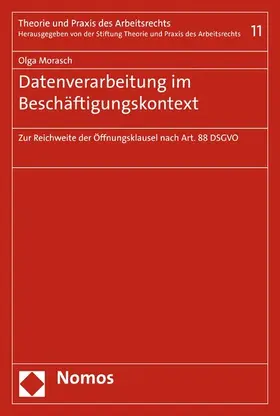 Morasch |  Datenverarbeitung im Beschäftigungskontext | eBook | Sack Fachmedien