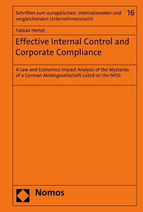 Hertel |  Effective Internal Control and Corporate Compliance | eBook | Sack Fachmedien