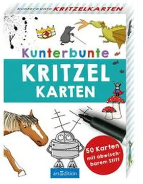  Kunterbunte Kritzelkarten | Buch |  Sack Fachmedien