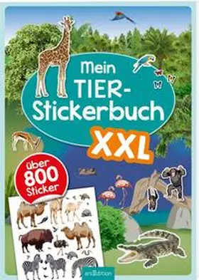  Mein Tier-Stickerbuch XXL | Buch |  Sack Fachmedien