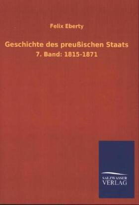 Eberty |  Geschichte des preußischen Staats | Buch |  Sack Fachmedien