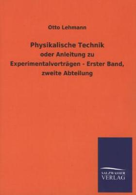 Lehmann |  Physikalische Technik | Buch |  Sack Fachmedien
