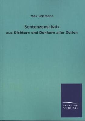 Lehmann |  Sentenzenschatz | Buch |  Sack Fachmedien