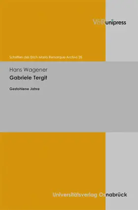 Wagener |  Gabriele Tergit | eBook | Sack Fachmedien