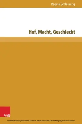 Schleuning | Hof, Macht, Geschlecht | E-Book | www2.sack.de