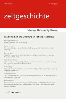 Langthaler / Markova |  Landwirtschaft und Ernährung im Nationalsozialismus | eBook | Sack Fachmedien