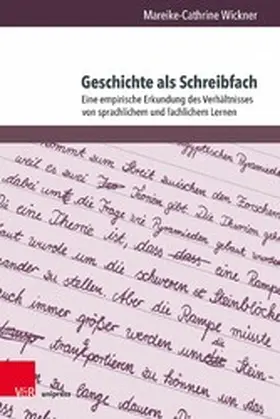 Wickner | Geschichte als Schreibfach | E-Book | sack.de