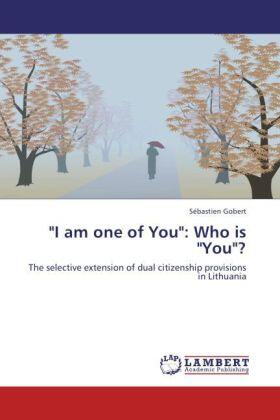 Gobert |  "I am one of You": Who is "You"? | Buch |  Sack Fachmedien