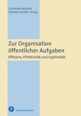 Reichard / Schröter |  Zur Organisation öffentlicher Aufgaben | Buch |  Sack Fachmedien