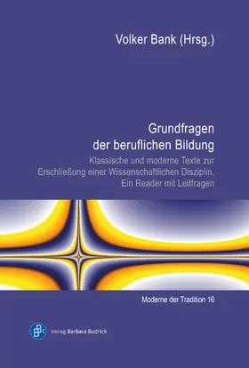 Bank |  Grundfragen der beruflichen Bildung | Buch |  Sack Fachmedien