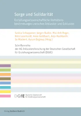 Schuppener / Budde / Boger |  Sorge und Solidarität | Buch |  Sack Fachmedien
