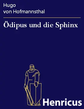 Hofmannsthal |  Ödipus und die Sphinx | eBook | Sack Fachmedien
