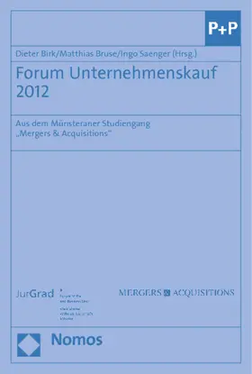 Birk / Bruse / Saenger |  Forum Unternehmenskauf 2012 | Buch |  Sack Fachmedien