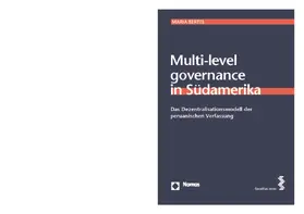 Bertel |  Multi-level governance in Südamerika | Buch |  Sack Fachmedien