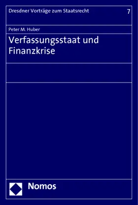 Huber |  Verfassungsstaat und Finanzkrise | Buch |  Sack Fachmedien