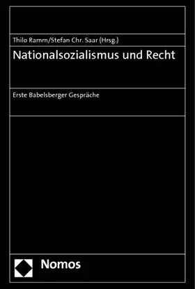 Ramm / Saar |  Nationalsozialismus und Recht | Buch |  Sack Fachmedien