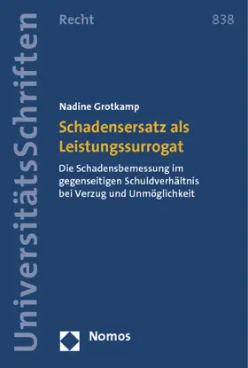 Grotkamp |  Schadensersatz als Leistungssurrogat | Buch |  Sack Fachmedien