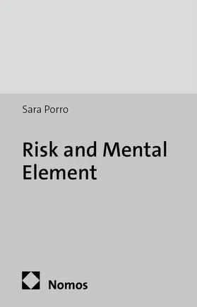 Porro |  Risk and Mental Element | Buch |  Sack Fachmedien