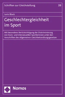 Block |  Geschlechtergleichheit im Sport | Buch |  Sack Fachmedien