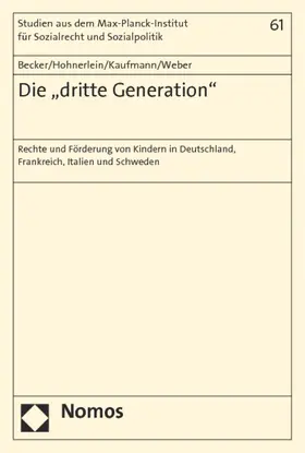 Becker / Hohnerlein / Kaufmann |  Die "dritte Generation" | Buch |  Sack Fachmedien