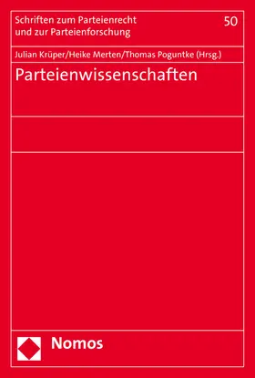 Krüper / Merten / Poguntke |  Parteienwissenschaften | Buch |  Sack Fachmedien